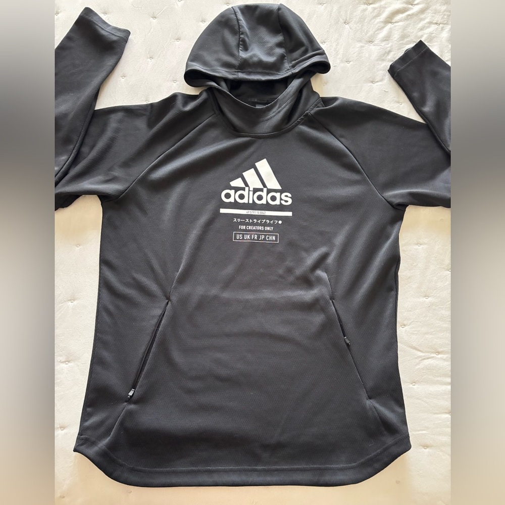 Adidas Black Hoodie Adidas  Men's Game and Go Pullover Hoodie size M - Picture 14 of 15